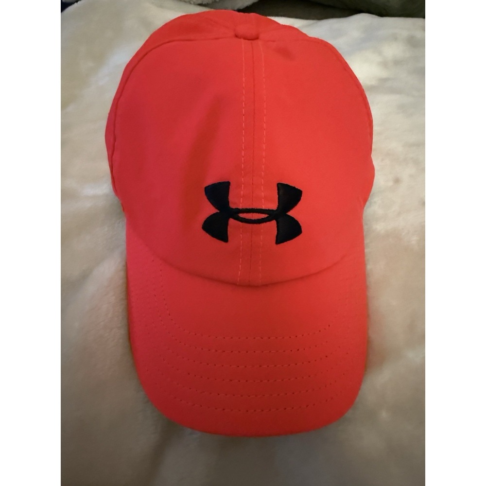 Under Armour Womens Neon Pink Stretch Strapback Adjustable Hat Cap Gym Exercise
